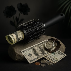Money Stash Safe Hairbrush Decoy Hidden