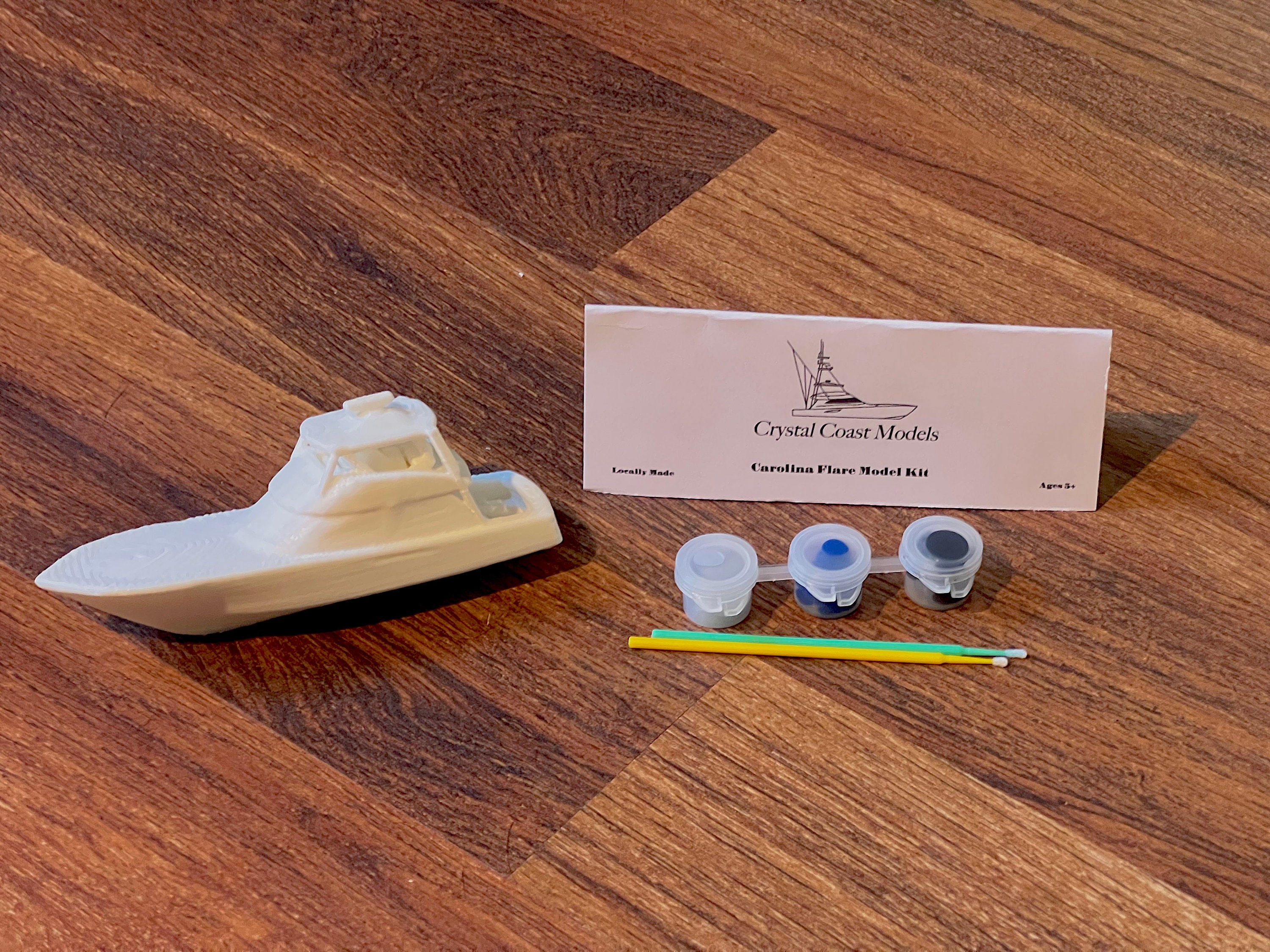 Carolina Sportfishing Boat Model Kit-fun for Kids Paint Your Own