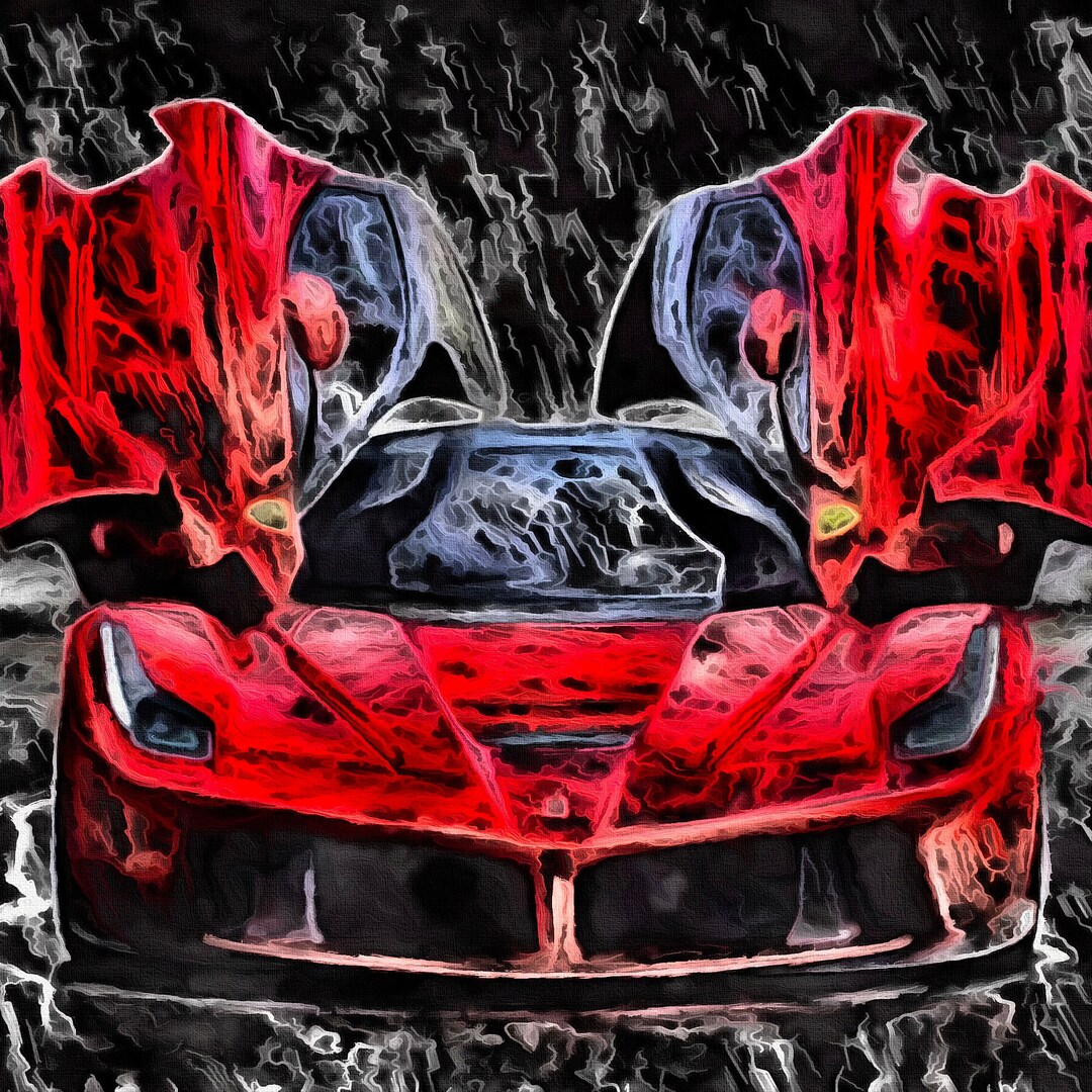 Laferrari Supercar Wall Art Painting Original Framed Fine - Etsy