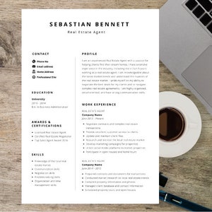 Resume template editable professional resume Professional Resume Template, Google Docs, Word, 1-2 Page Resume Template,