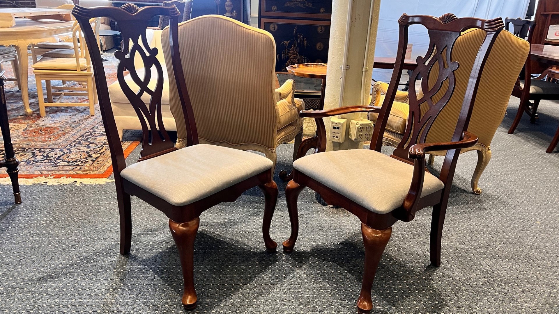 1990s Thomasville Chippendale Dining Chairs set of 6 Etsy
