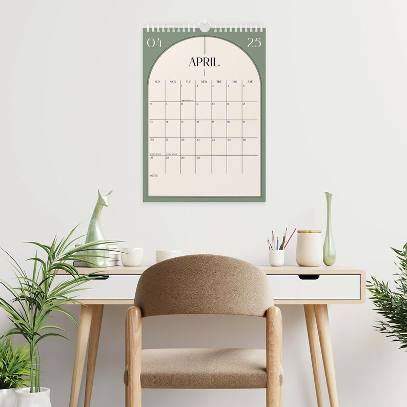 Aesthetic Wall Calendar 2024-2025 Monthly Vertical 11x17 2024 Wall ...