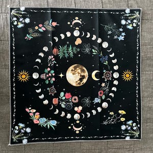 Sun & Moon Altar Cloth: Tarot Spread, Pagan Decor