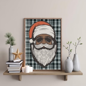 Boho kerstgalerij muurkunst set van 9 (digitale printables)