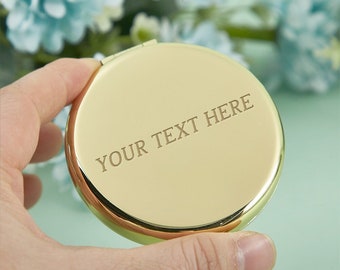 Espejo personalizado, espejo de bolsillo personalizado, diseña tu propio espejo, espejo con logotipo, espejos de belleza, espejos promocionales, espejos de boda
