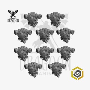 Primal Hounds Backpack Set. Custom Bits Compatible with Prime 28mm Scale Tabletop Miniatures