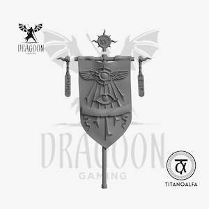 Sons of Sand Banner (Left Handed) - 28mm Scale -Space Knight