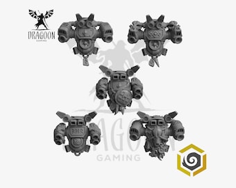 Primal Hounds Space Knight Jump Packs Conversion Bits Compatible with Prime 28mm/32mm Sci-fi Marines