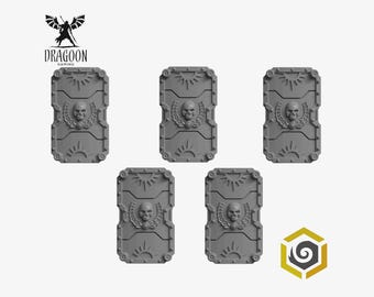 Roman Space Knight Shields. Conversion Bits for 28mm Sci-fi Marines