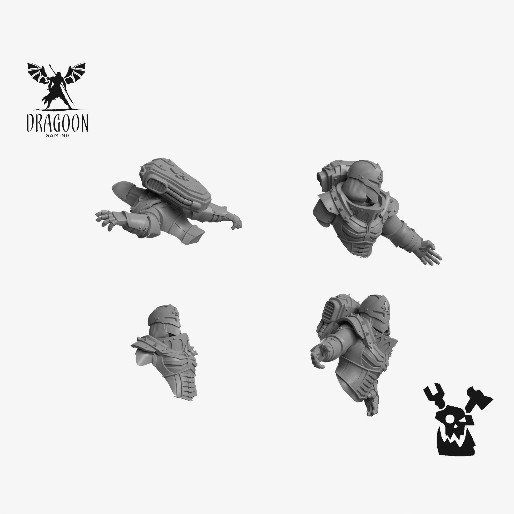 Fallen Soldiers for Miniature Basing and Scenery. Compatible with 28mm Scale Tabletop Wargames.