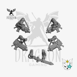 Space Knight Bionic Arm Conversion Bits For 28mm Prime Sci-fi Marines