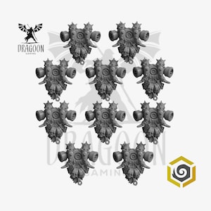 Primal Hounds Backpack Set. Custom Bits Compatible with Prime 28mm Scale Tabletop Miniatures