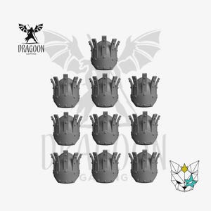 Reinforced Sun Pauldrons. Shoulder Pad Conversions For 28mm/32mm Sci-fi Marines