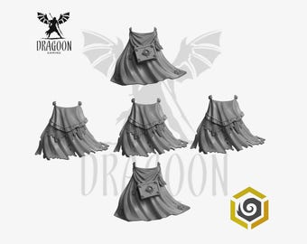 Space Knights Terminator Cloaks. Conversion Bits For Prime 28mm Scale Sci-fi Marines