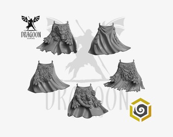 Primal Hounds Terminator Cloaks. Conversion Bits For Prime 28mm Scale Space Knights and Sci-fi Marines