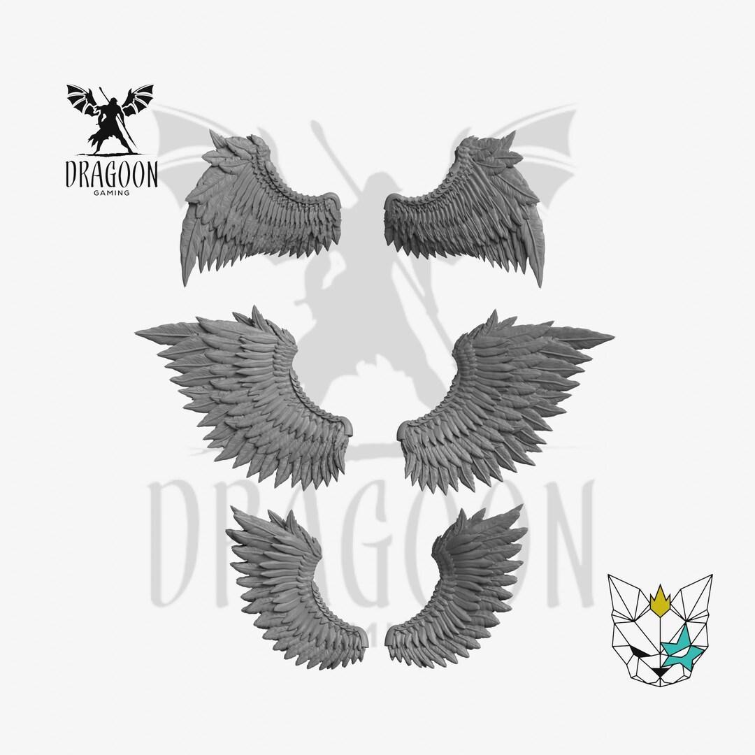 Alas de ángel (3 Piezas de conversión para marines y