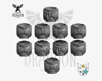 Crow Guard Space Knight Torso Conversions For 28mm/32mm Prime Sci-fi Marines