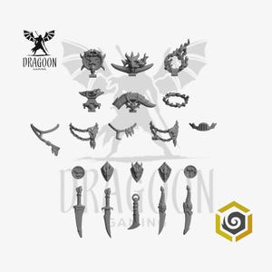 Anvil Wardens Decoration Pack Conversion Bits For 28mm/32mm Sci-fi Marines
