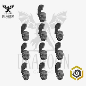 Space Knight Winged Hussar Helmet Set Conversion Bits For Prime 28mm Scale Sci-fi Marines