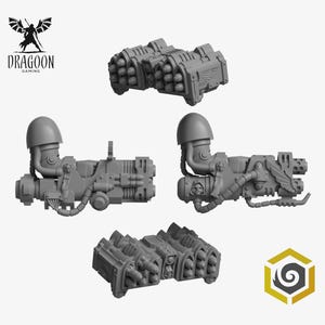 Eternal Pilgrims Termi Heavy Weapons Set. Custom Bits Compatible with Prime 28mm Scale Tabletop Miniatures