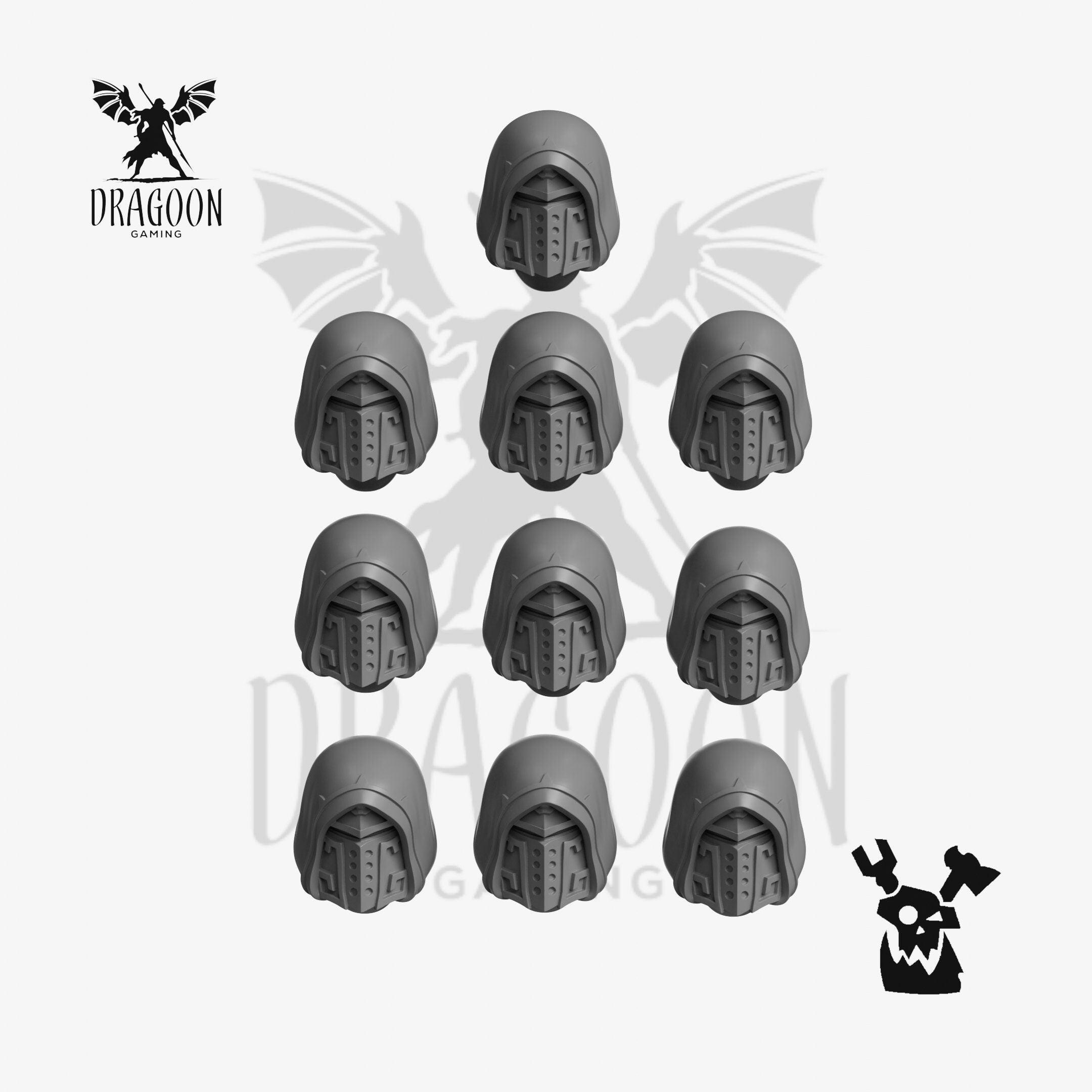 Lot De Bits Warhammer 40K Space Marines - Casques Repulseur & Têtes Nues - Pièces D'Occasion Games Workshop