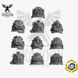 Space Knight Terminator Pauldrons Conversion Bits For 28mm Sci-fi Marines