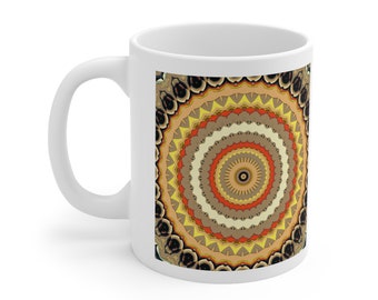 Adobe | Beautiful & Unique Mandala Art Mug, Coffee Mug, coffee mugs pottery handmade, coffee cup, handmade coffee mugs pottery, tea mug, mug