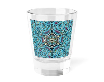 Unique Mandala Shot Glass, custom shot glass, shot glass set, wedding shot glass, shot glass wedding, cute shot glass