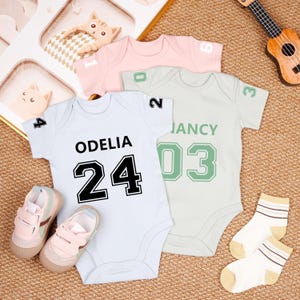 Personalized  Baby Basketball Jersey, Baby Shower Gift, Cute Basketball Onesie,Baby Basketball Clothes,Funny Newborn Gift,Cute Toddler