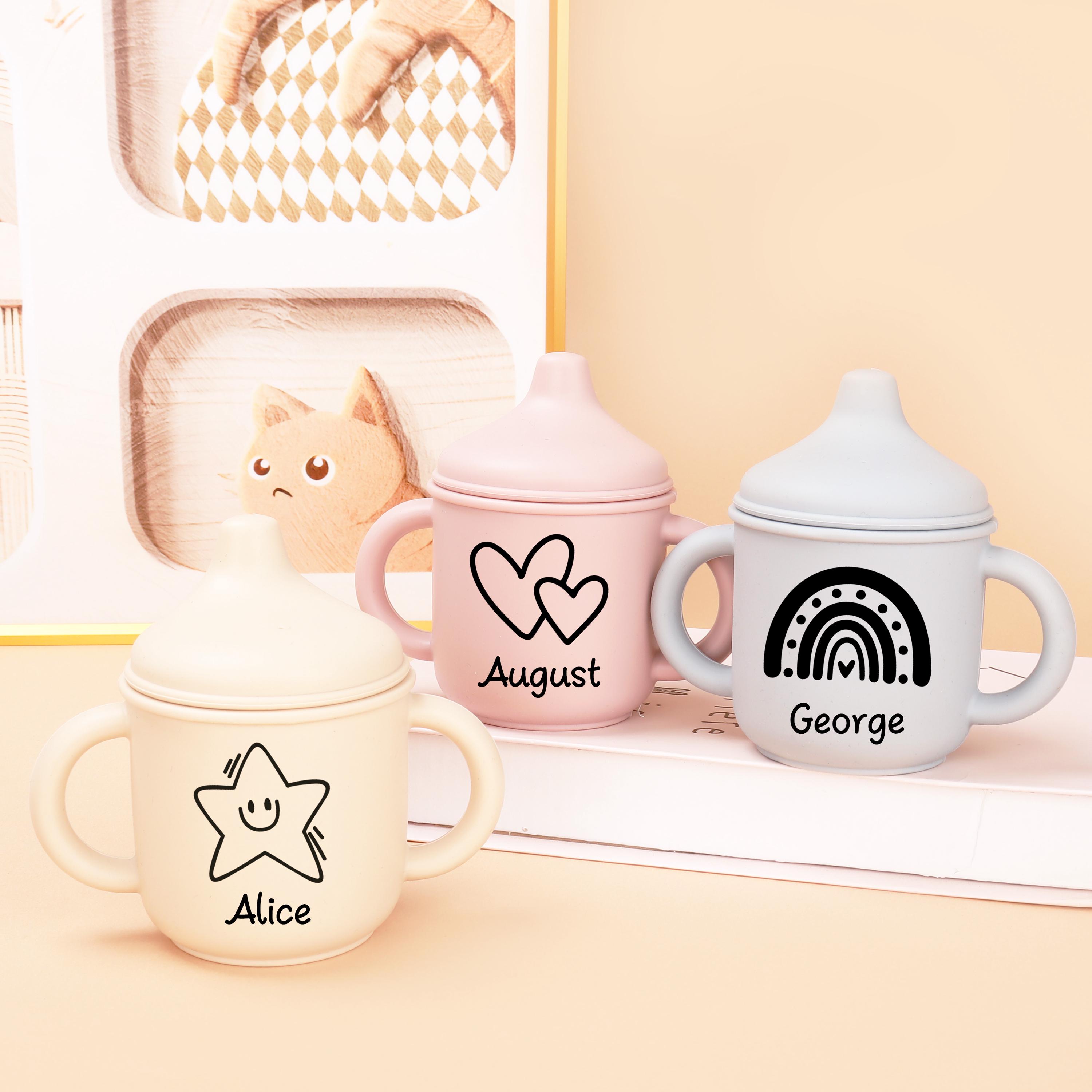 Custom silicone Cup,Baby silicone sippy Cup,Personalized non-overflow sippy Cup,Engraved sippy cup,Baby pacifier cup,Baby cup,Baby Gift