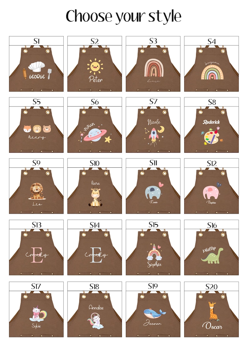 Personalized Kids Apron,cute Little Chef Apronchildren's Baking