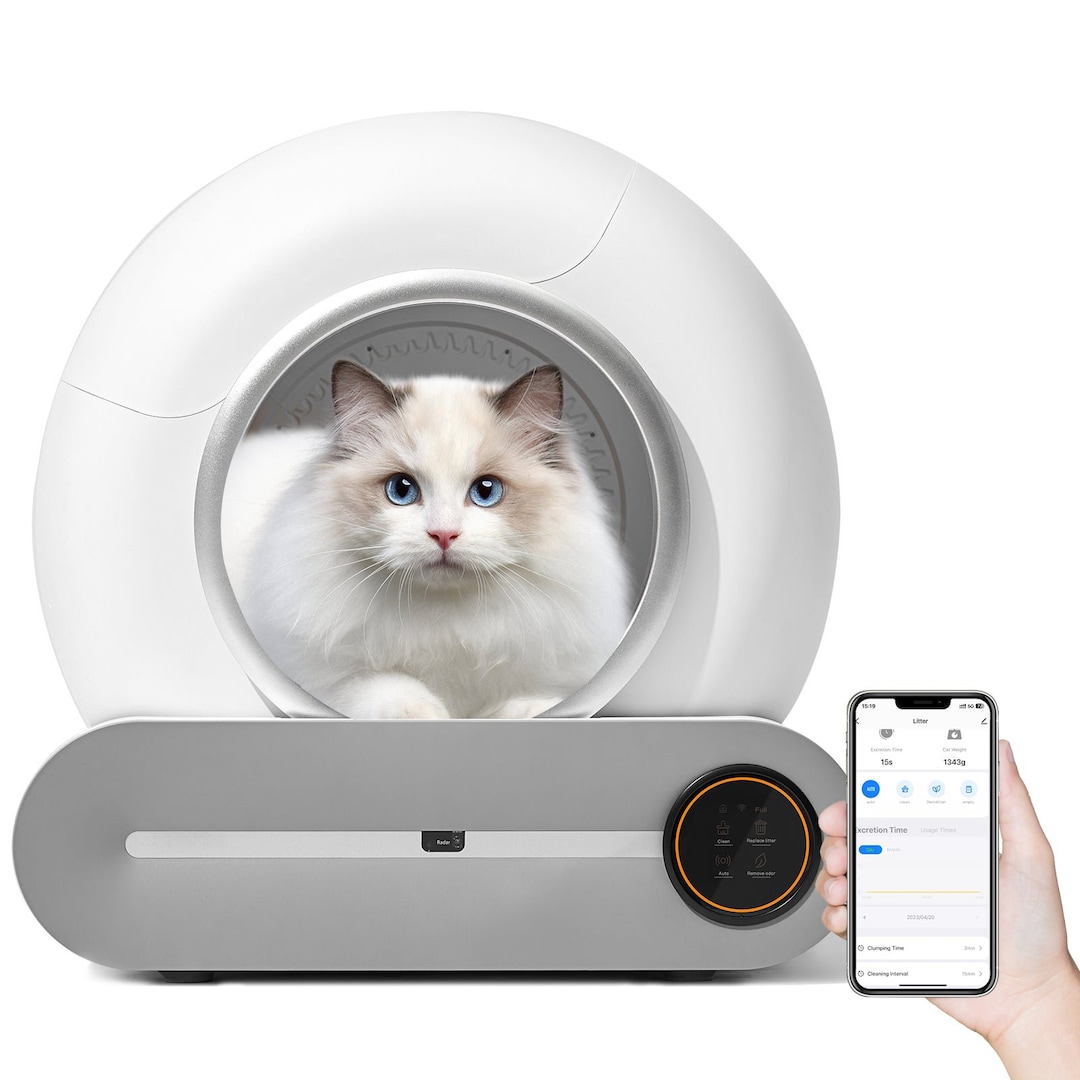 Zencleanse Smart Selfcleaning Cat Litter Robot Box Etsy