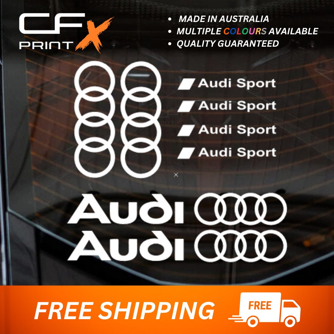 8 X AUDI DECAL SET S Line Racing Vinyl Sticker Decal for Car - Etsy