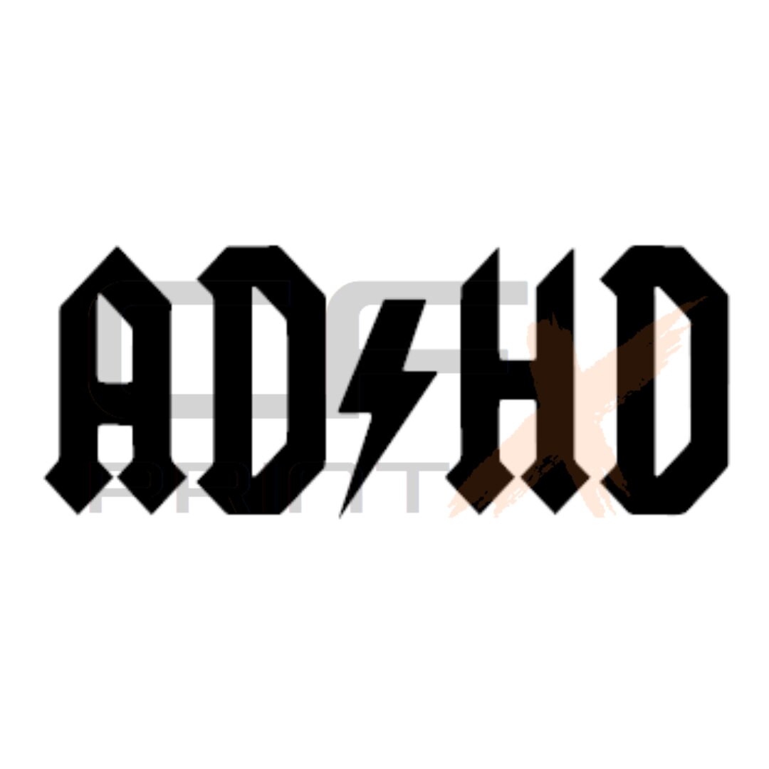 ADHD Like ACDC Vinyl Sticker Decal for Car/boat/caravan - Etsy