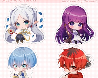 Sousou no Frieren Acrylic Charms: Frieren, Fern, Stark, Himmel
