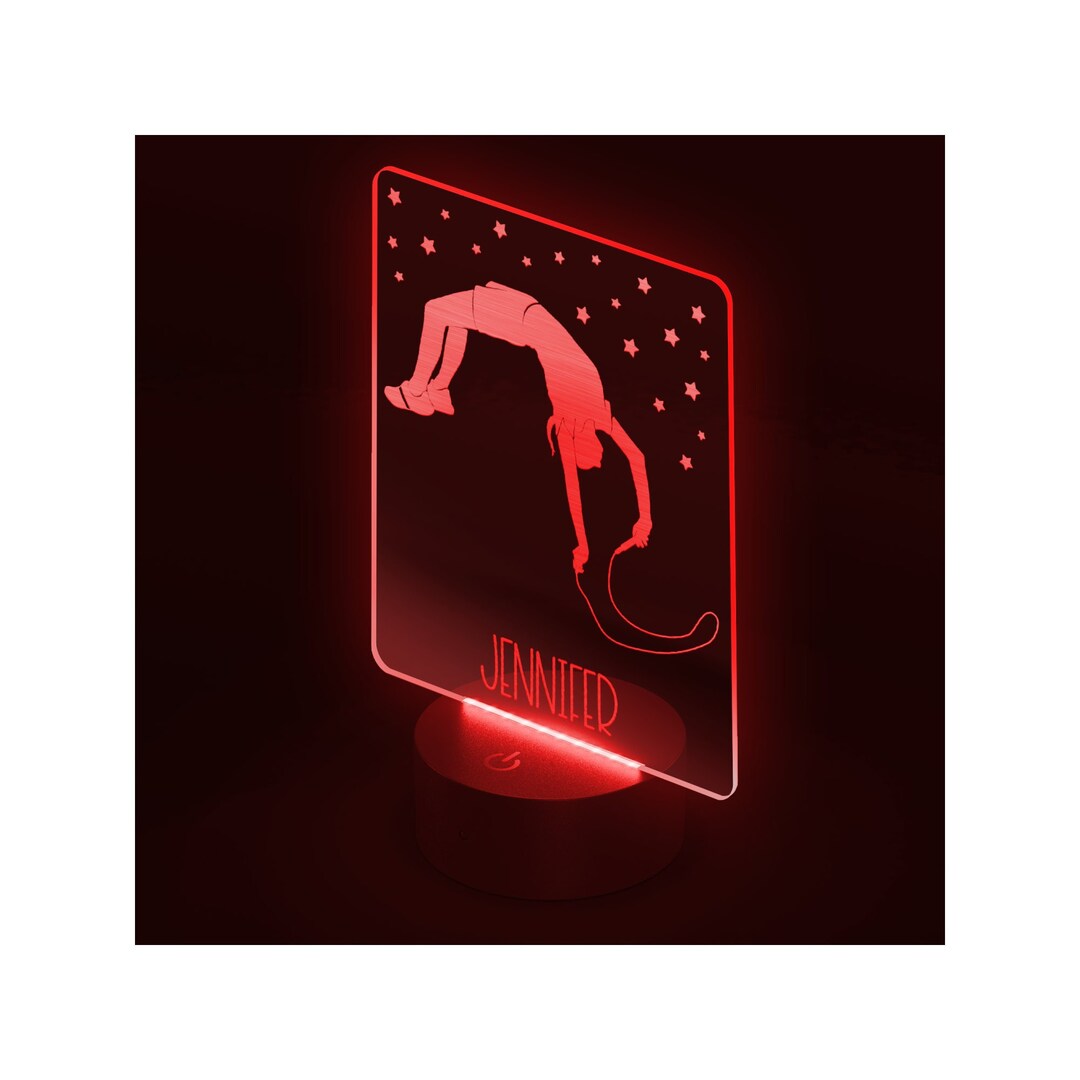 Custom Jump Rope Backflip LED Sign, Personalized Rope Skipping Bedroom ...