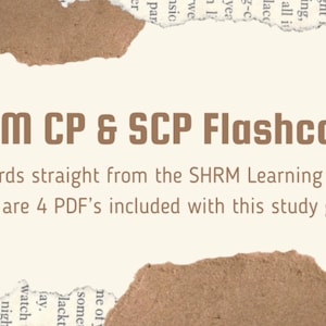 Flashcards complets SHRM CP et SCP : votre chemin vers le succès de votre certification RH
