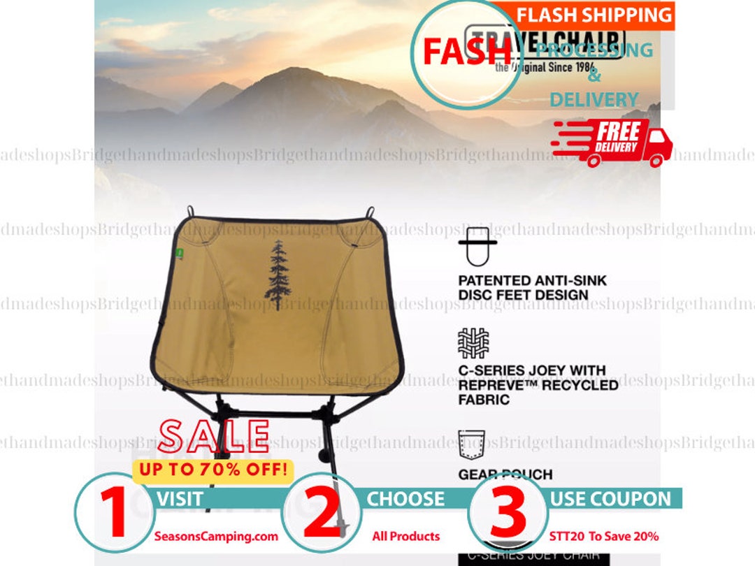 Travelchair Cseries Joey Chair With Repreve Authentic Brand Etsy