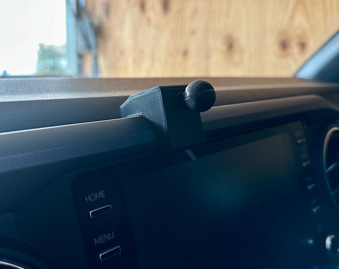 Featured listing image: Tacoma 3rd Gen Phone Mount | 17mm Ball Dash Bracket | UV, Heat, & Weather resistant
