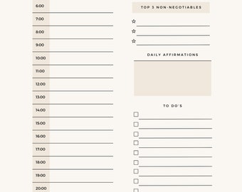 Planificador diario imprimible: ¡descárgalo e imprime tantos como desees!