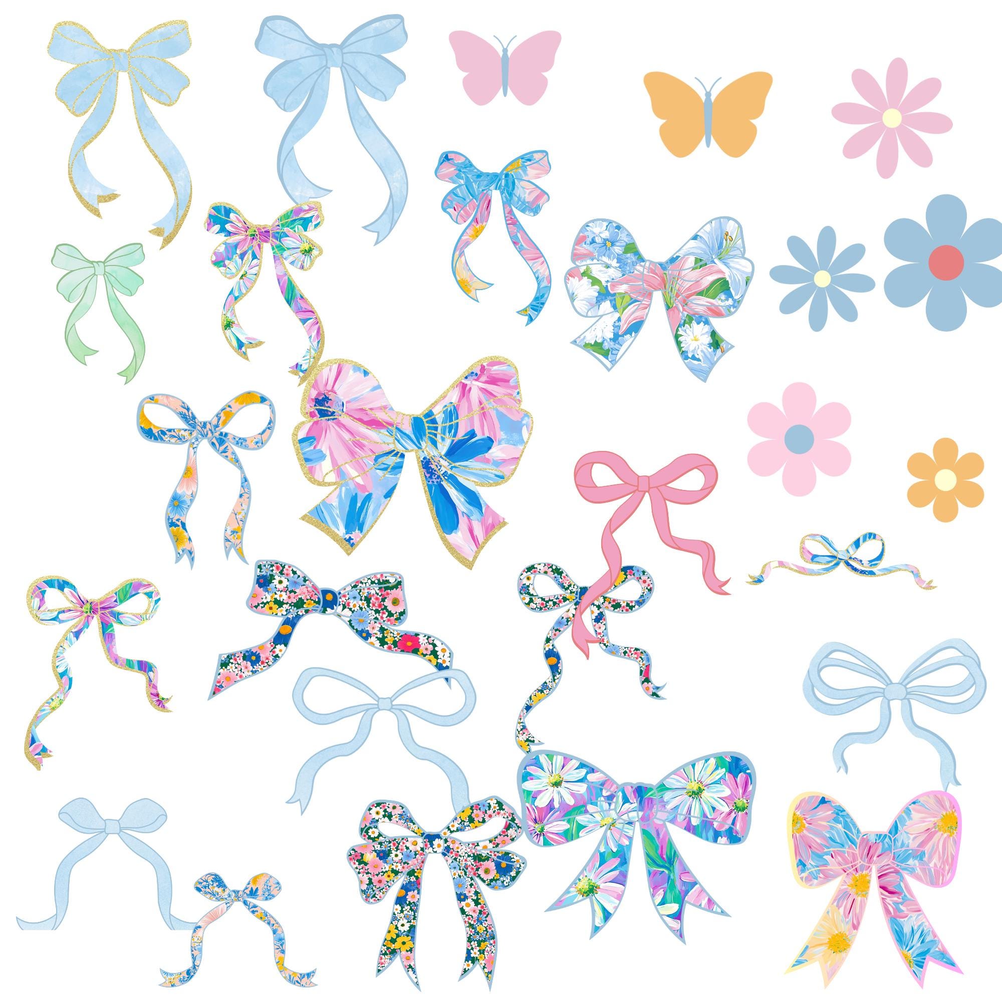 Floral Alphabet Png, Hand Lettered Png, Grandmillenial Png, Summer ...