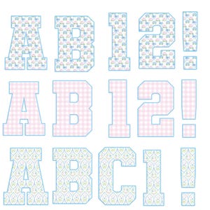 Grandmillenial PNG Floral Alphabet Bundle, Preppy Pastel Hand Lettered ...