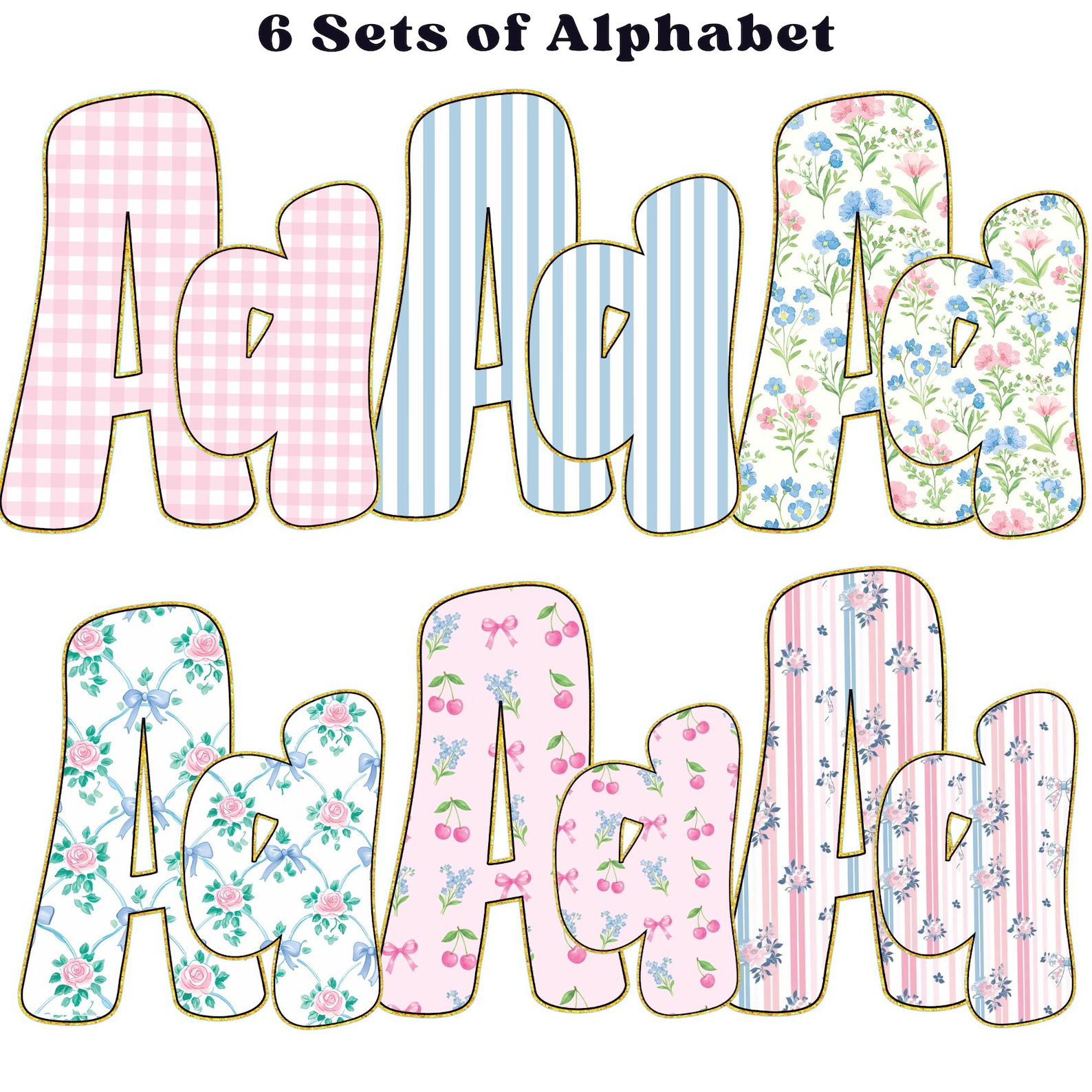 Grandmillenial Png, Floral Alphabet, Preppy Designs, Alphabet Png ...
