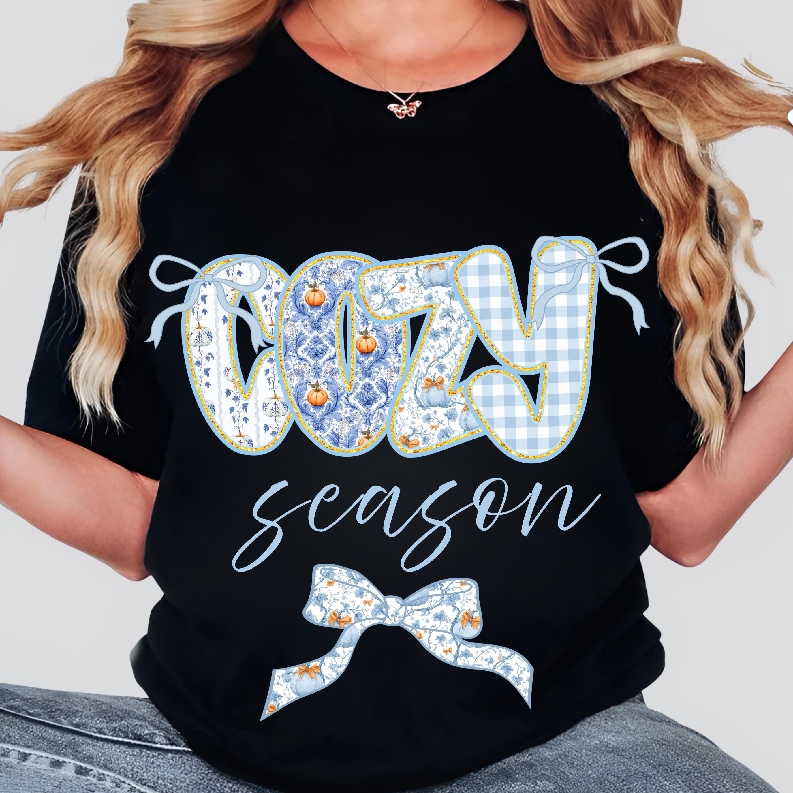 Blue Toile Fall Alphabet PNG, Preppy Grandmillennial Letters ...