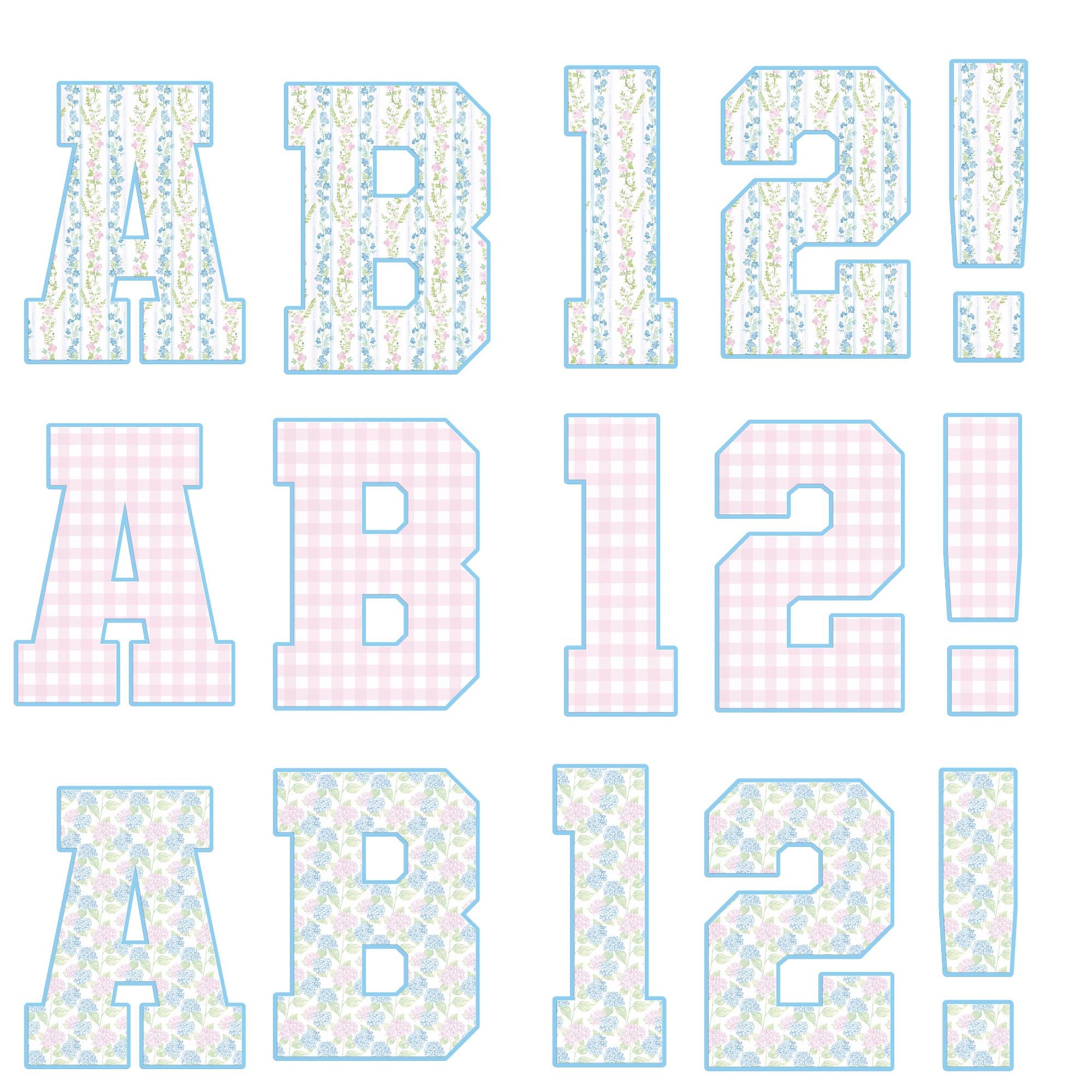 Grandmillenial Png, Floral Alphabet, Preppy Designs, Alphabet Png ...