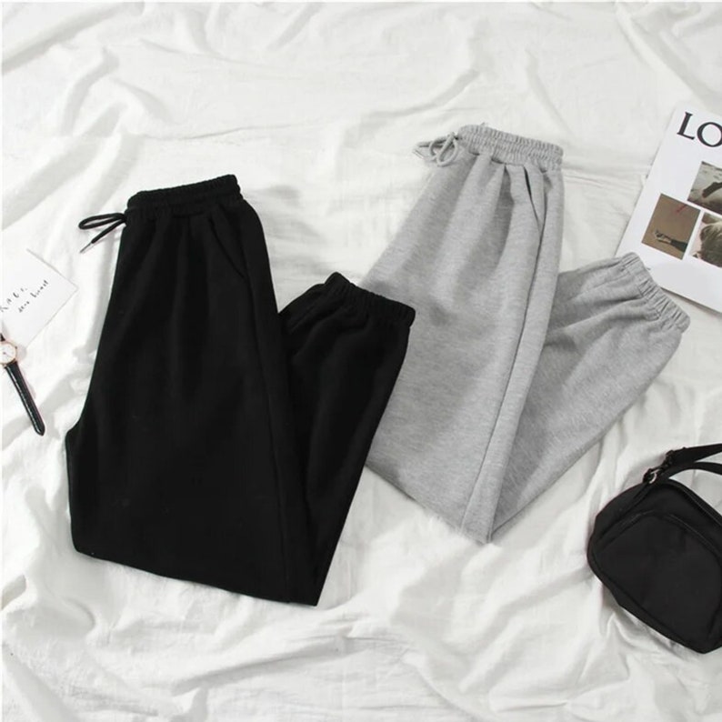 Drawstring Baggy Jogger Sweatpants Oversized Highwaist Pants zdjęcie 4