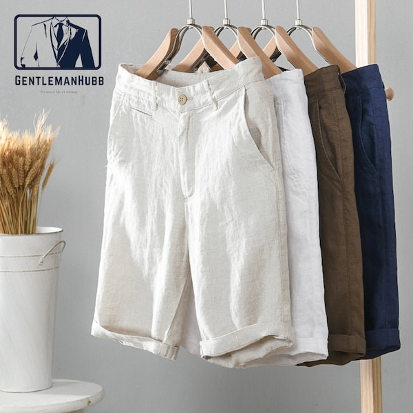 Linen Shorts | Breathable Men Pants | Cotton Breathable Clothing | Thin Loose Wear