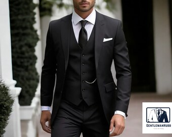 Men's Set Suit | Blazer, Vest, And Pants | For Formal Occasion | Fashionable