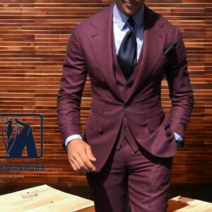 Men's Formal Clothing Fashionable Tuxedo Suits Comfortable Apparel image 1