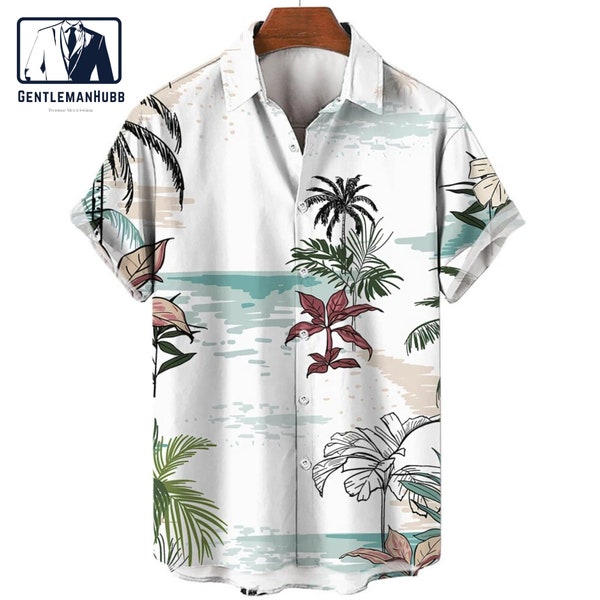 Men's Short Sleeve Polo | Printed Beachwear | Lapel Collar | Comfortable Tops